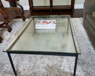 Frosted coffee table
