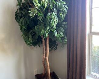 Faux ficus tree
