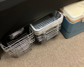 Catering items. Igloo cooler