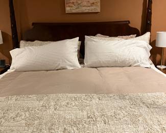 Ethan Allen four post to bed.