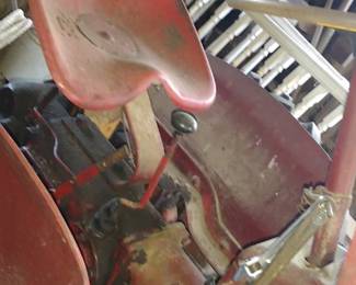 MASSEY FERGUSON FARM TRACTOR, ATTACHMENTS, WITH IMPLEMENTS