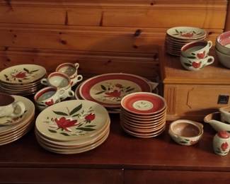 VINTAGE STANGL MAGNOLIA PATTERN, 50+ PCS., SET