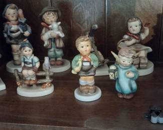 LOTS OF VINTAGE HUMMELS