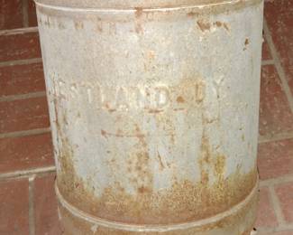 ANTIQUE WESTLAND DAIRY, RARITAN VALLEY FARMS MILK CAN