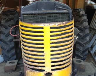 MASSEY FERGUSON FARM TRACTOR, ATTACHMENTS, WITH IMPLEMENTS