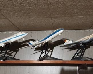 1960'S AURORA PLASTIC, HAND PAINTED, AIRPLANE MODELS, WELL DONE! 