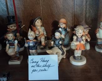 LOTS OF VINTAGE HUMMELS