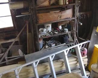 RAKES, SHOVELS, LADDERS, TOOLS