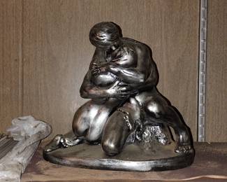 SIGNED RETRO, MID CENTURY, STATUARY, FIGURAL