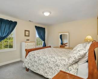 Queen Sleigh Bed with Mattress + Box Spring