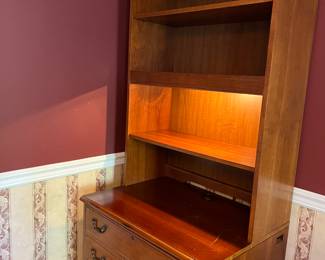 Hooker bookcase with file drawer