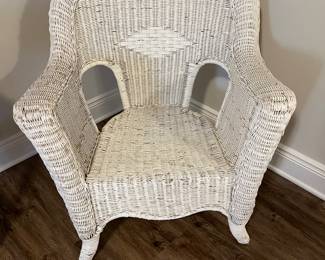 White Wicker Chair