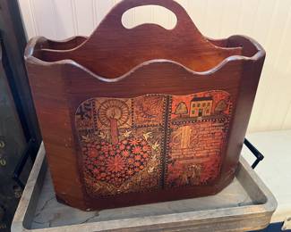 Vintage Magazine Holder
