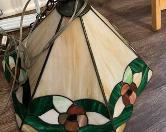 Stained glass chandelier