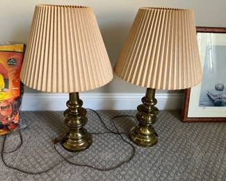 Stiffel brass lamps
