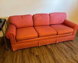 Brick Colored 3 Cushion Sofa