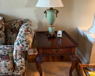 Lamps, End tables and Linden Anniversary Clock 