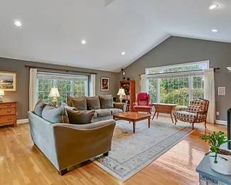 Sofas, Antique Dresser, Chairs, Tables (No dough box or rug)