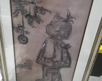 Rare Hummel Art Work Large