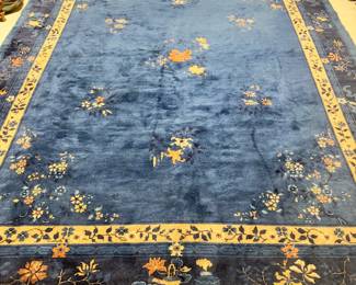 Chinese Carpet Room Size Good Quality Deep Blue