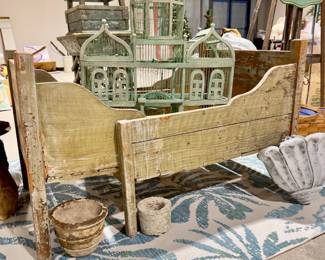 Swedish expandable Bed Cottage Core Antique …Can be a great Coffee Table by adding a glass top …Garden Items