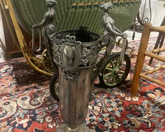 Rare Art Nouveau Presentation piece never offered silver plate