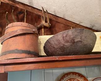. . . rustic butter bowl and berry bucket