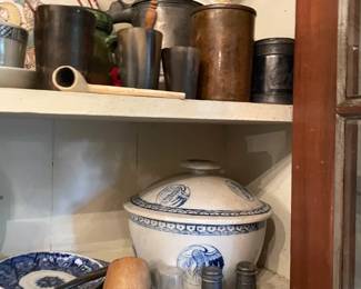 . . . pottery, vintage pipe and more primitives