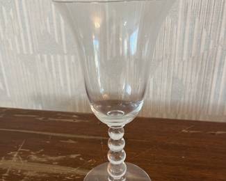 Imperial candlewick water/wine glasses - set of eight