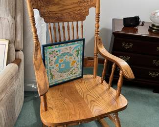 oak rocking chair