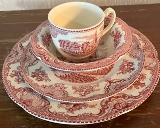 Johnson Bros. Old Britain Castles - Service for eight and serving pieces