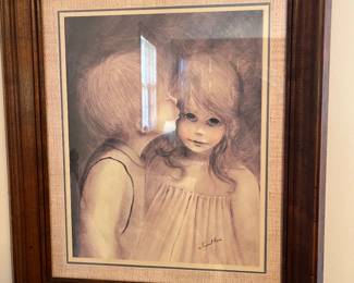"A Little Kiss" lithograph