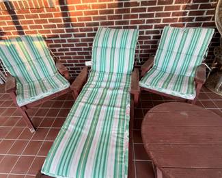 cedar patio set