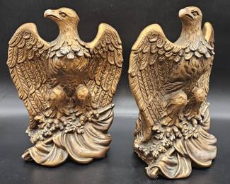 Vintage Eagle Bookends, Universal Statuary Corp.