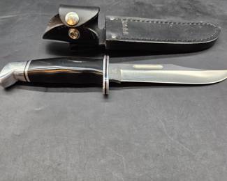 Buck #119 Fixed Blade w/ Scabbard USA