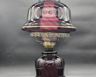 Vintage Amethyst Electric Parlor Lamp, 1/2