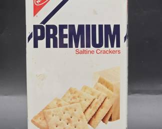 Vintage Premium Saltine Cracker Tin w/ Lid