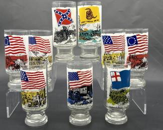 9- Anchor Hocking National Flag Foundation Glasses