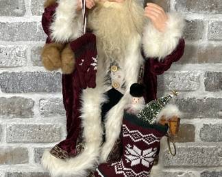 Vintage Standing Santa Christmas Decor