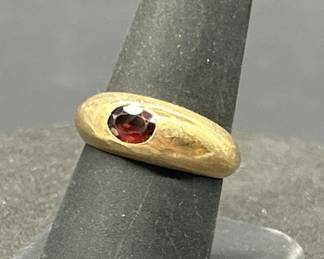 14kt Gold and Ruby Ring, Size 8, TW 3.8g