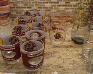 Redskin Vintage  Glassware 