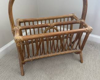 Bamboo Magazine Rack