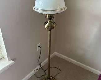 Hurricane Brass Floor Lamp