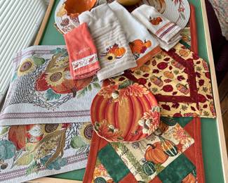 Fall, Thanksgiving table linens