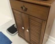 Vintage Hamper Cabinet