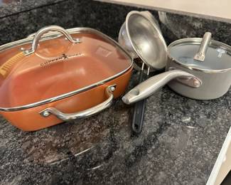 Pots pans Copper Chef