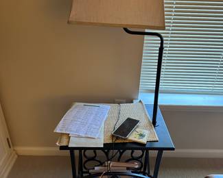 Lamp Table Magazine Rack