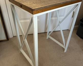 Rustic table, metal, wood