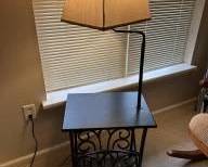 Lamp Table Magazine Rack
