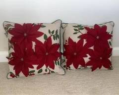 Poinsettia Pillows